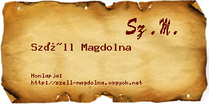 Széll Magdolna névjegykártya