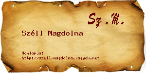 Széll Magdolna névjegykártya